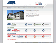 Tablet Screenshot of abel-gruppe.de